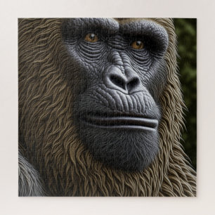 Puzzle Gorille, Bigfoot ou Sasquatch Gros plan sur le vis