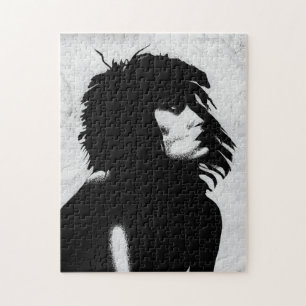 Puzzle Goth Goddess Woman Portrait Iconique Mode Art