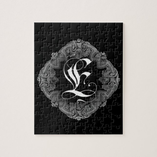Puzzle Goth Initial E (Vertical)