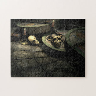 Puzzle gothique d'art de domaine des décès