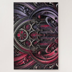 Puzzle gothique floral