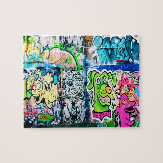 Puzzle Graffiti sur Southbank de Londres - 8x10 - PC 110 (Horizontal)