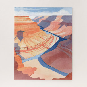 Puzzle Grand Canyon Peinture de paysage à l'aquarelle