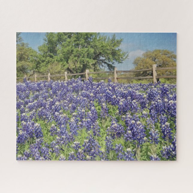 Puzzle Grand casse-tête du Texas Bluebonnets (Horizontal)