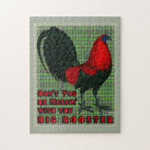 Puzzle Grand Coq Rouge