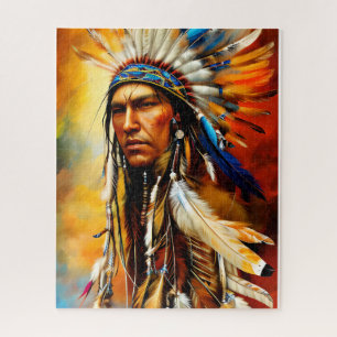 Puzzle Grand guerrier indien