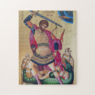 Puzzle Grand martyr Théodore Tiron Icône orthodoxe