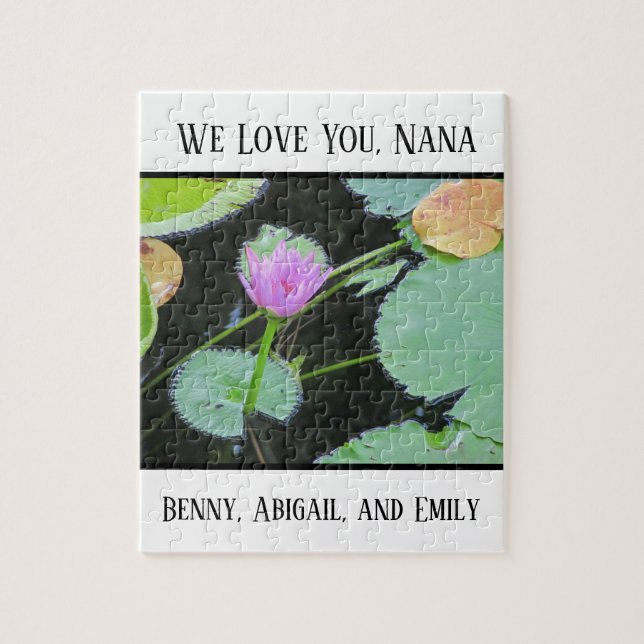 Puzzle Grand Parent Unique Nous Vous Aimons Nana Water Li (Vertical)