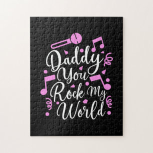 Puzzle Grand-père Cadeau   Daddy You Rock My World