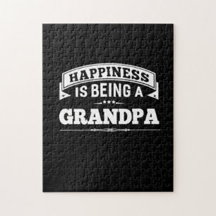 Puzzle Grand-père Cadeau   Le Bonheur Est D'Être Grand-Pè