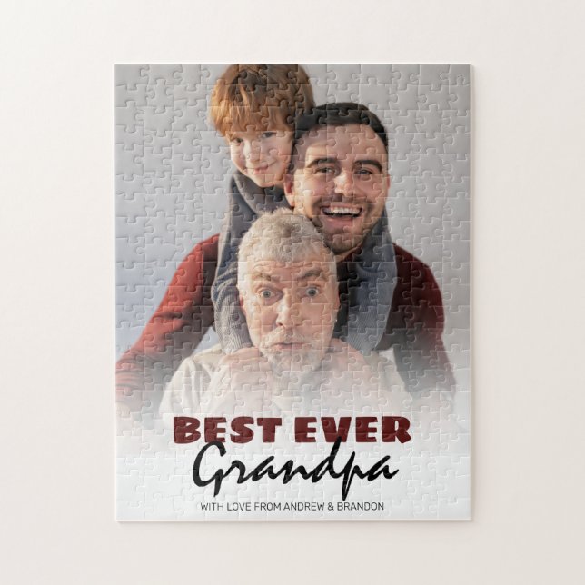 Puzzle Grand-père moderne | Photo (Vertical)