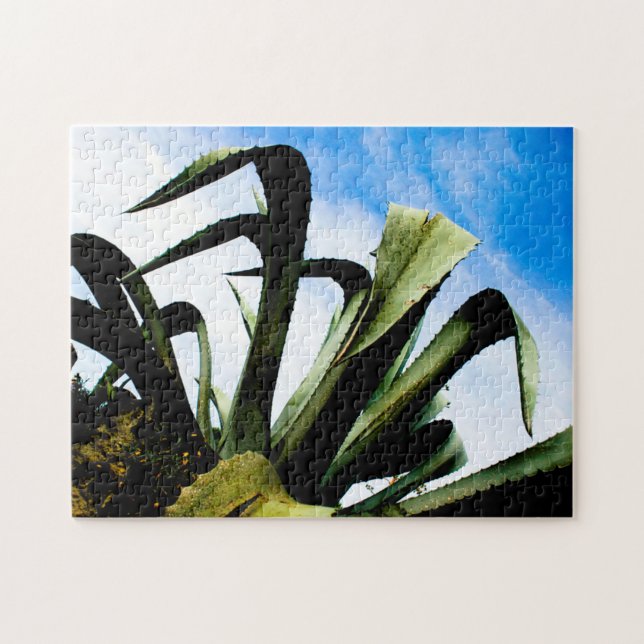 Puzzle Grand Plante en loé avec ciel bleu (Horizontal)