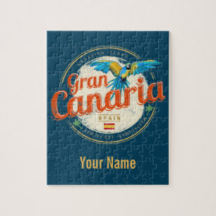 Puzzle Grande Canarie Parrot Canaries Espagne Vintage