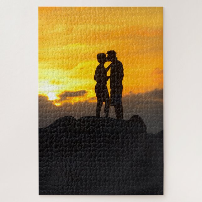 Puzzle Grande photo d'un couple qui s'embrasse à Key West (Vertical)