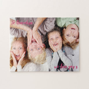Puzzle Grandma we love you , photo