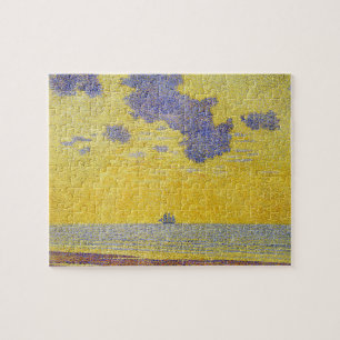 Puzzle Grands Nuages (Ciel Jaune) (Paysage Élégant)