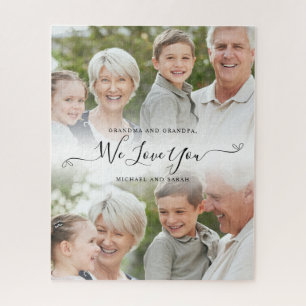 Puzzle Grands-parents personnalisés Grand-mère Grand-père