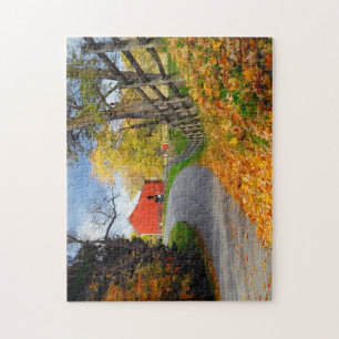 Puzzle Grange dans l'automne