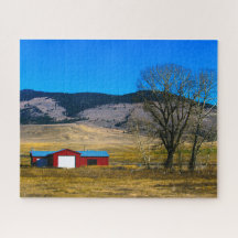 Grange en Montana, USA Sky Rustic Photographie Jig
