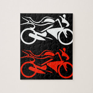 Puzzle Graphique artistique de motocyclette