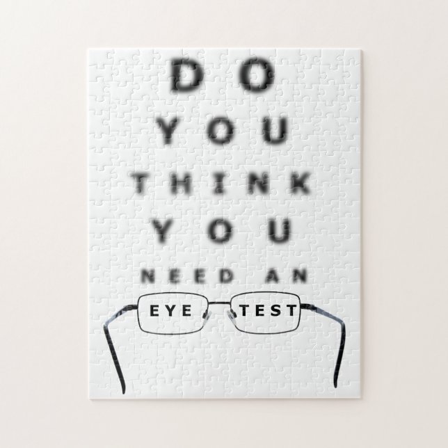 Puzzle Graphique des tests de vue (Vertical)