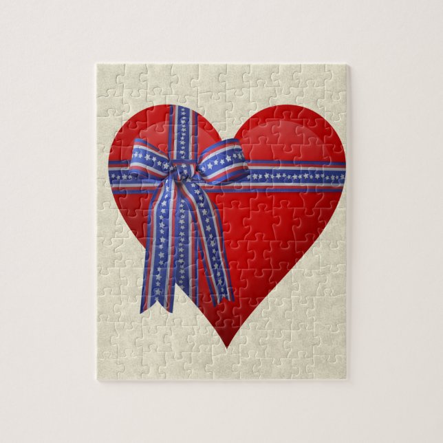Puzzle Graphique Patriotic Heart (Vertical)