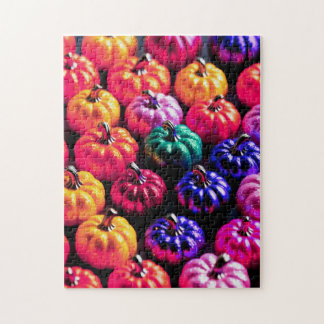 Puzzle Grappe colorée de Citrouilles d'Halloween