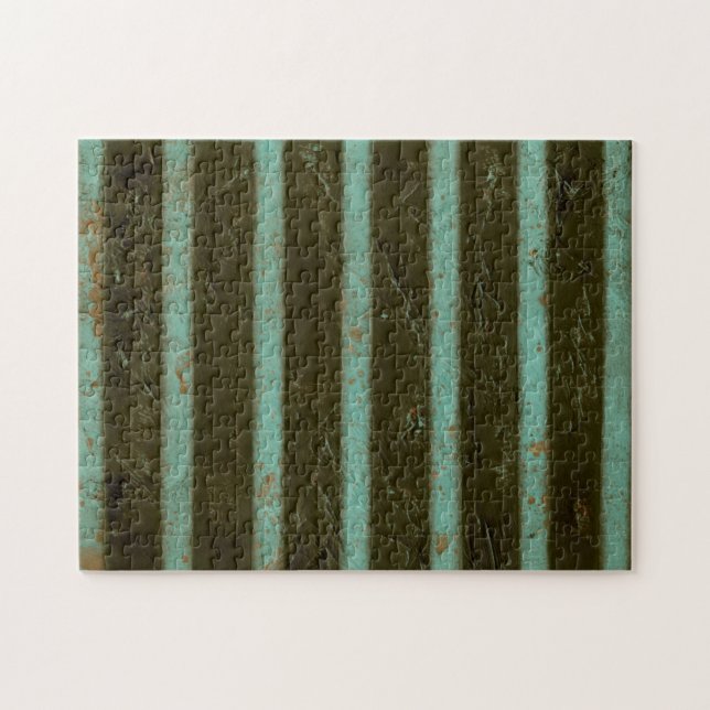 Puzzle Grate d'air turquoise contemporaine (Horizontal)