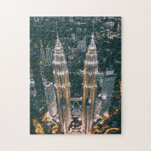 Puzzle Gratte-ciel d'architecture moderne en Asie