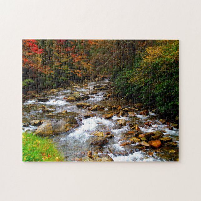 Puzzle Great Creek Smoky Mountains. (Horizontal)