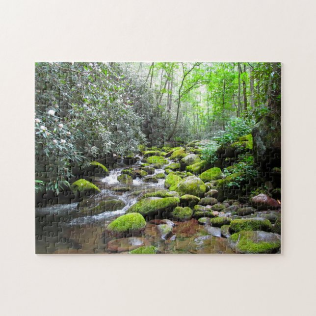 Puzzle Great Creek Smoky Mountains. (Horizontal)