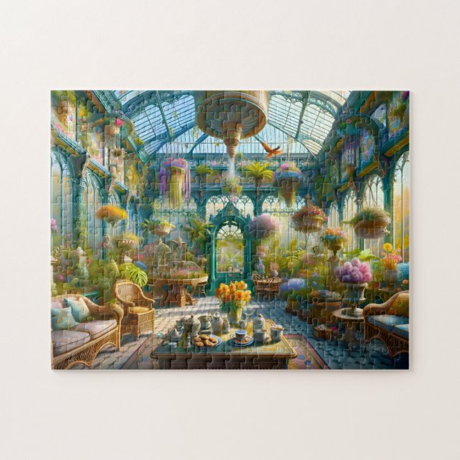 Puzzle Greenhouse Tea Garden Victorian Conservatory (Horizontal)