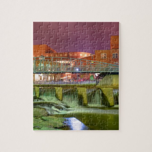 Puzzle greenville carolina-sud centre-ville nuit sout (Vertical)