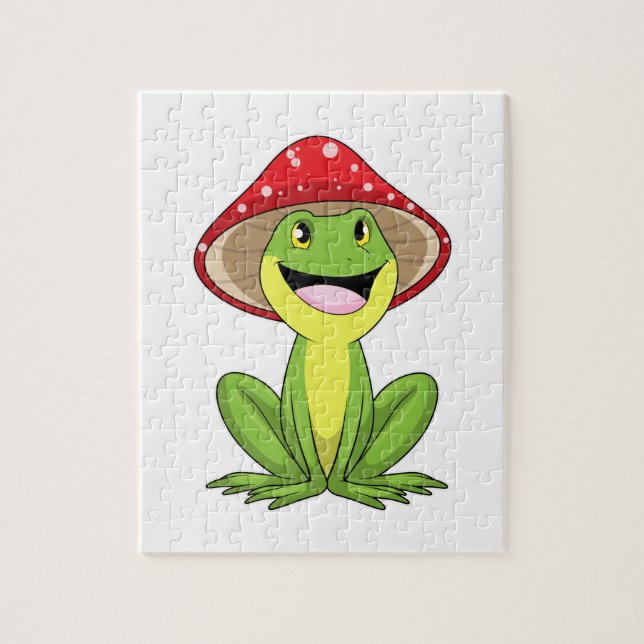 Puzzle Grenouille au champignon (Vertical)