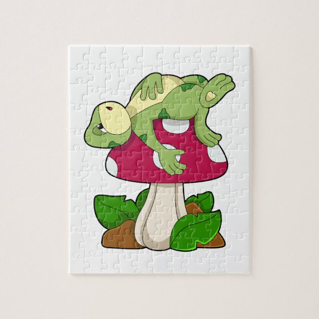 Puzzle Grenouille au coucher du champignon (Vertical)