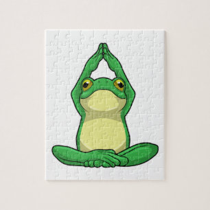 Puzzle Grenouille au yoga en jambe croisée