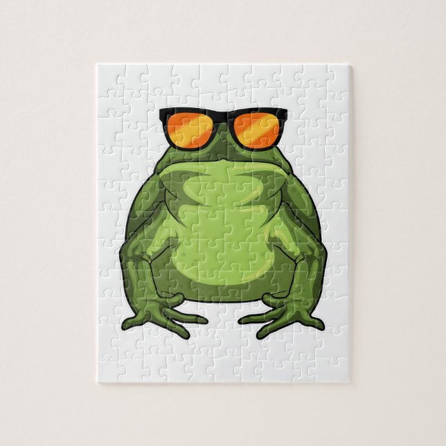 Puzzle Grenouille avec lunettes de soleil (Vertical)