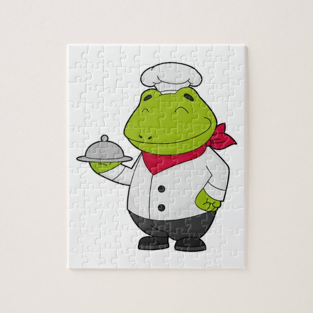 Puzzle Grenouille comme cuire avec Plateau (Vertical)