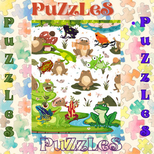 Puzzle Grenouilles Galore dans l'étang