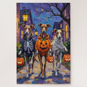 Puzzle Greyhound Trick-or-Treating en costumes d'Hallowee