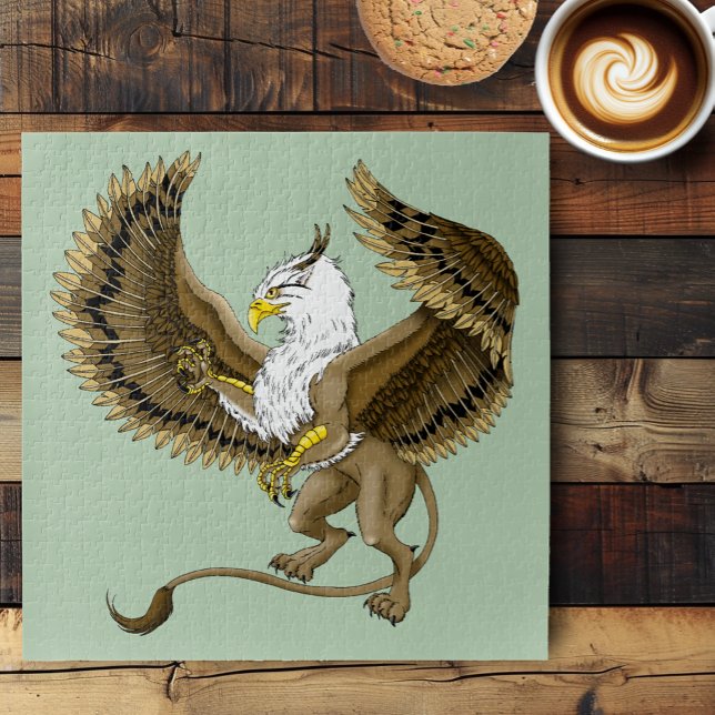 Puzzle Griffon Fantastique Brun Majestueux Mythe Gryphon (Créateur téléchargé)
