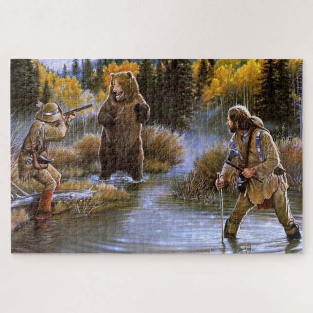 Puzzle Grizzly Bear Hunt Who's Hunting Who (Horizontal)