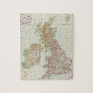 Puzzle Grossbritannien, Irlande - Carte du Royaume-Uni, I