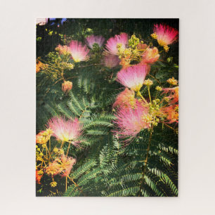 Puzzle Grosses fleurs de mimosa rose