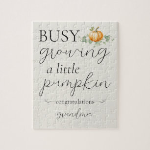 Puzzle Grossesse mignonne Faire-part Petit Citrouille Puz