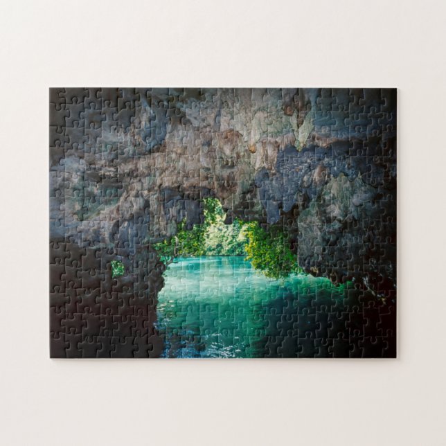 Puzzle Grotte De Bateaux À Airai, Palaos, Micronésie (Horizontal)