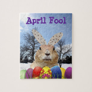 Puzzle Groundhog April Fool Day