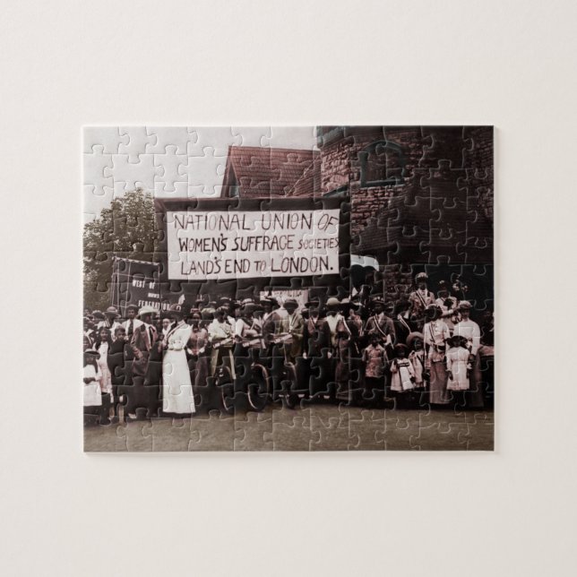 Puzzle Groupe Suffrage féminin avec bannière (Horizontal)