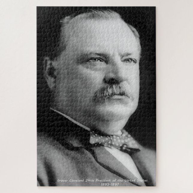 Puzzle Grover Cleveland 22e président de l'Amérique. (Vertical)