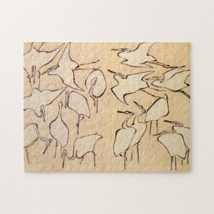 Puzzle Grues Hokusai
